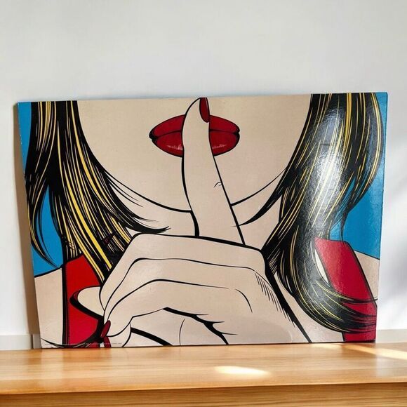 VTG IKEA 1999 ‘Sssshhh’ By Deborah Azzopardi Pop Art Piece - Picture 1 of 4
